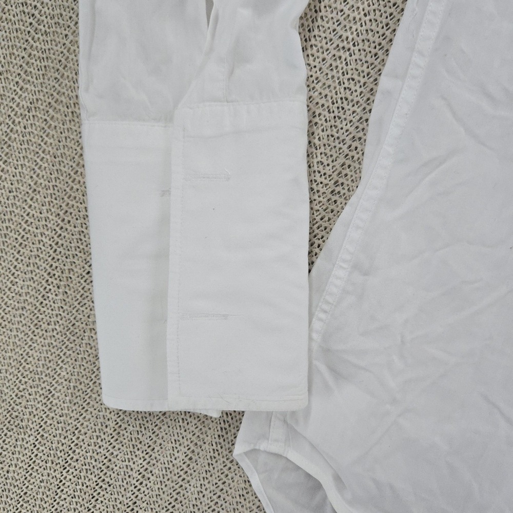 T.M. Lewin Tuxedo Shirt Mens 16.5 34/35 White Eveningwear French Cuff Dress - Picture 6 of 12